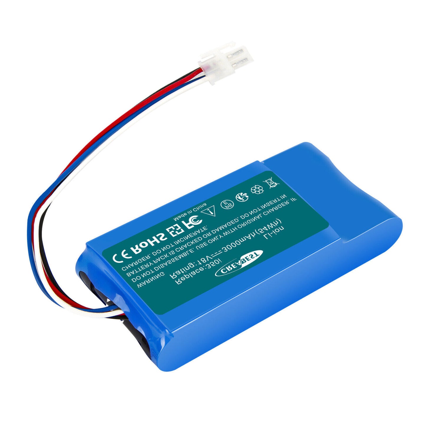 SHENTEC 18V 3Ah akumulator Li-ion pasuje do Yard Force 1920726 AMIRO 400i 400Ri 350 400 350i